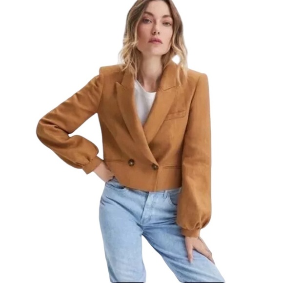 Veronica Beard Jackets & Blazers - Veronica Beard - NWT Milani Linen Cropped Blazer Jacket Sz 4